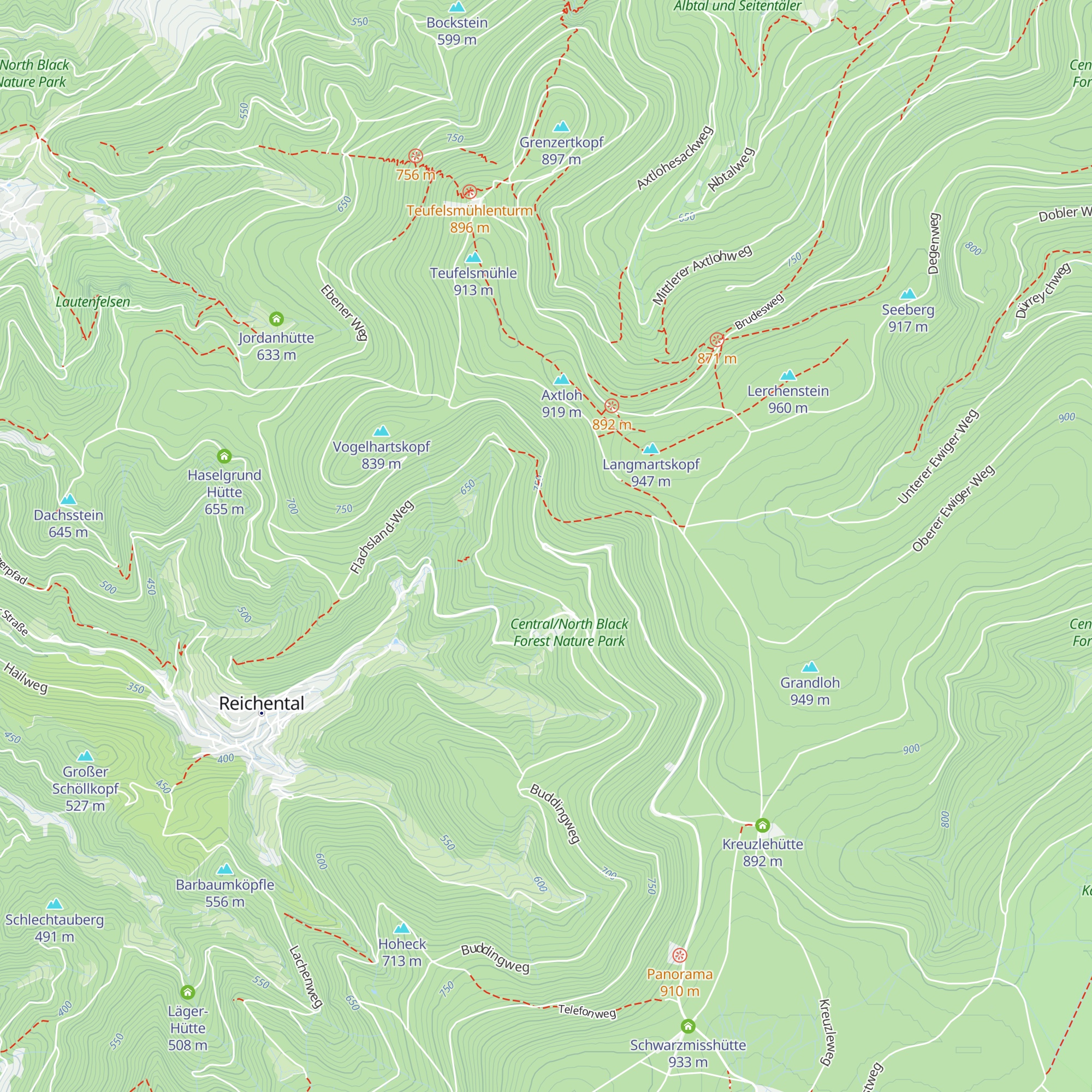 Rankhütte map
