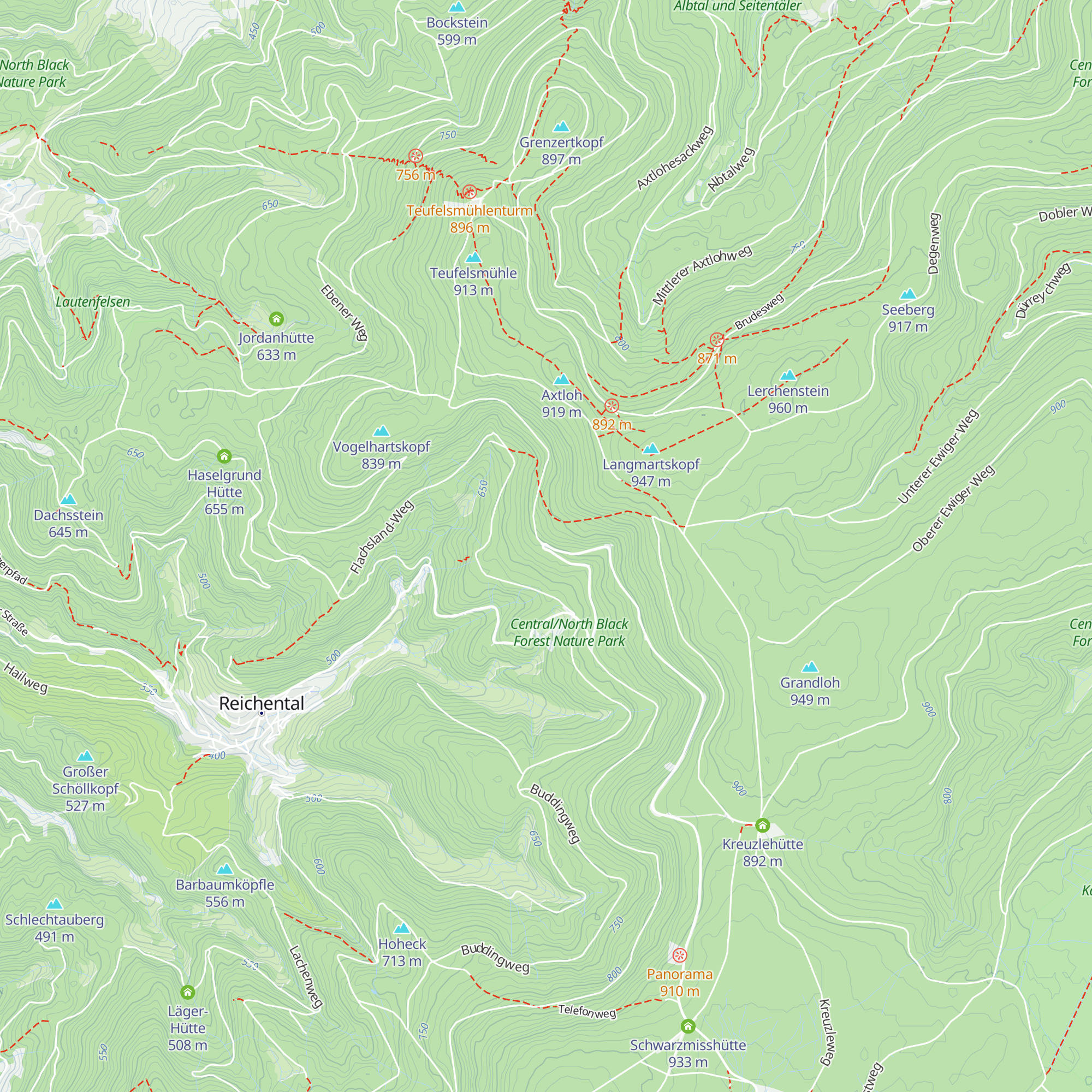 Rankhütte map