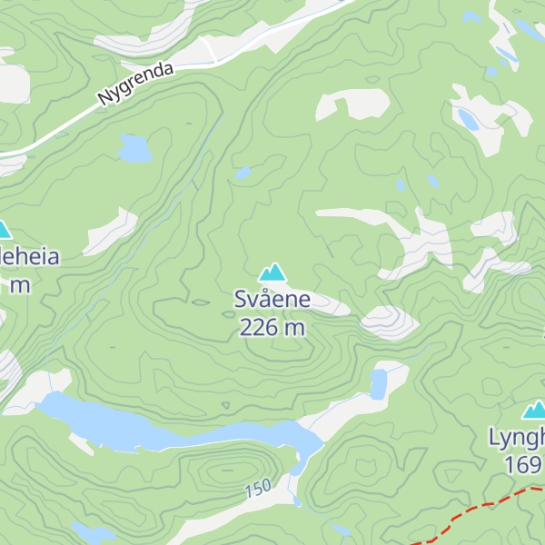 Map of Svåene