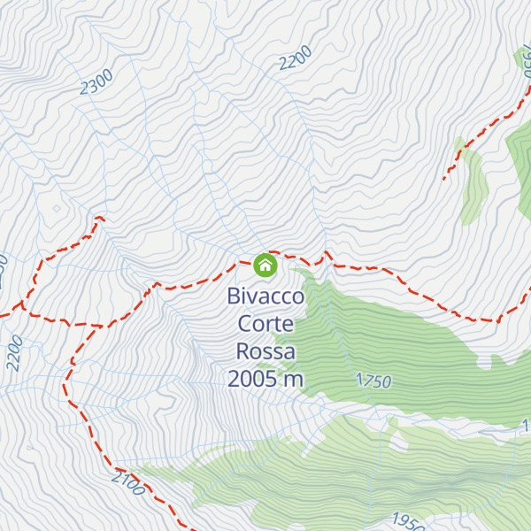 Map of Bivacco Corte Rossa