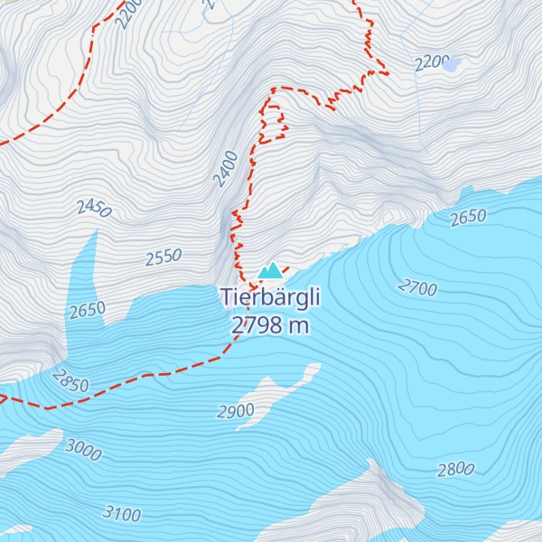 Map of Tierberglihütte SAC
