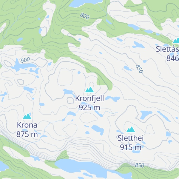 Map of Kronfjell