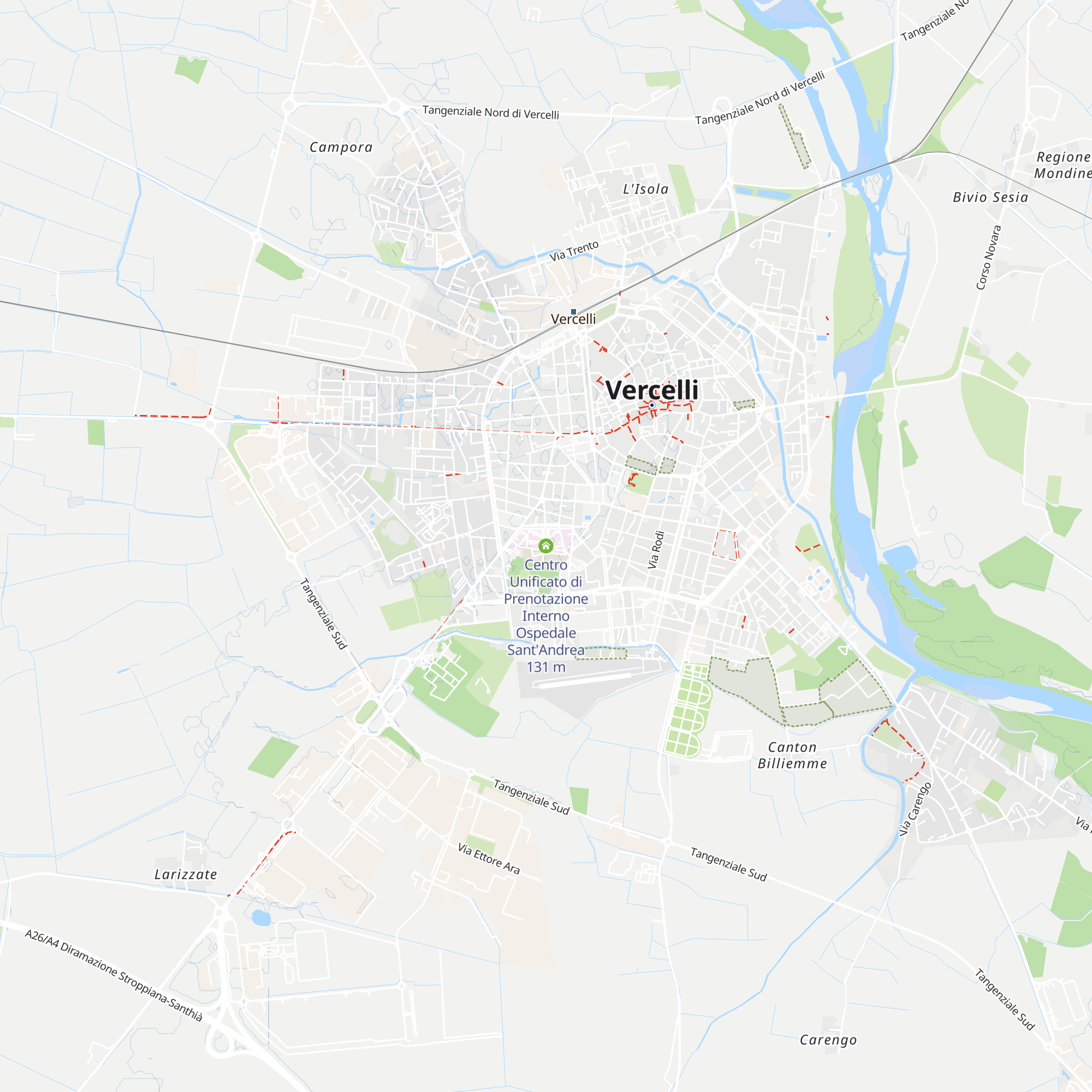 Centro Unificato di Prenotazione Interno Ospedale Sant'Andrea map