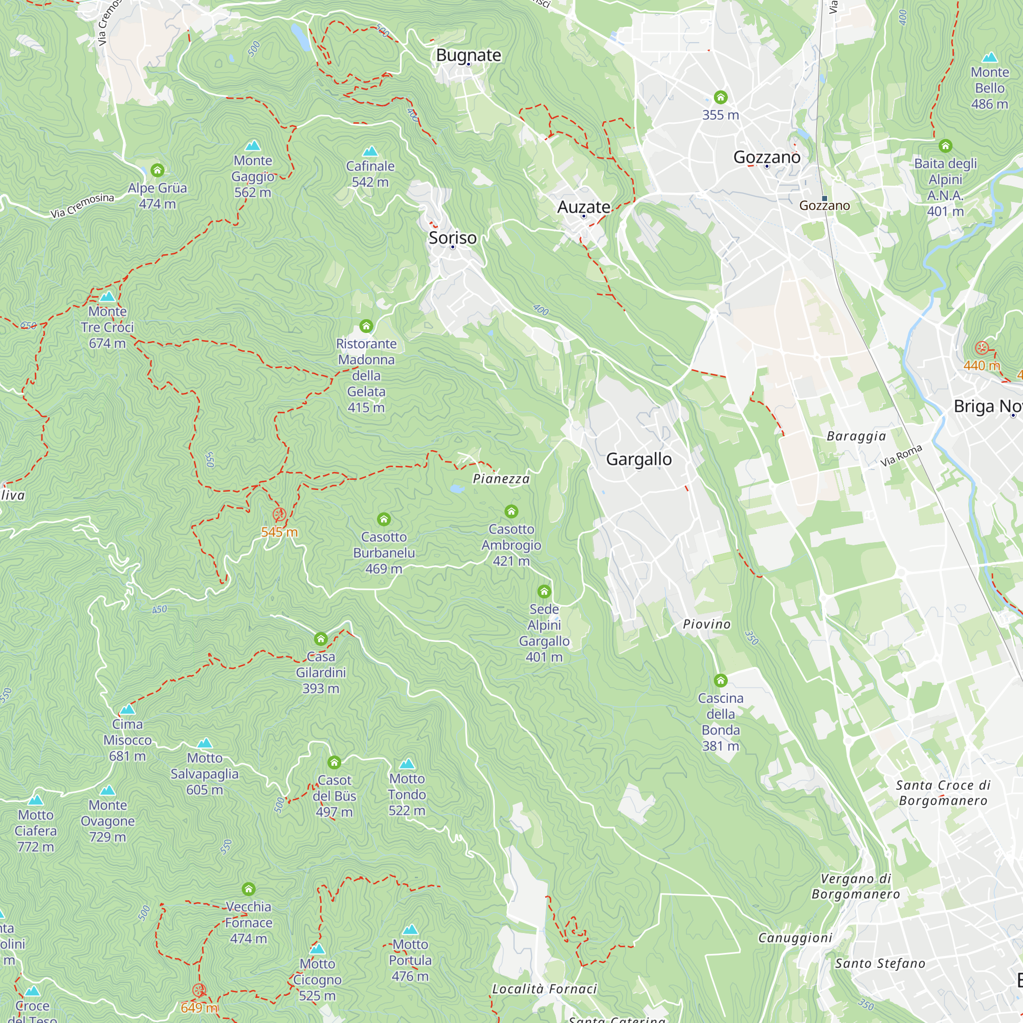 Casotto Ambrogio map