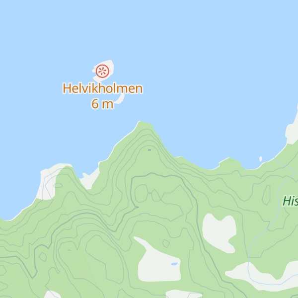 Map of Helvikhammaren