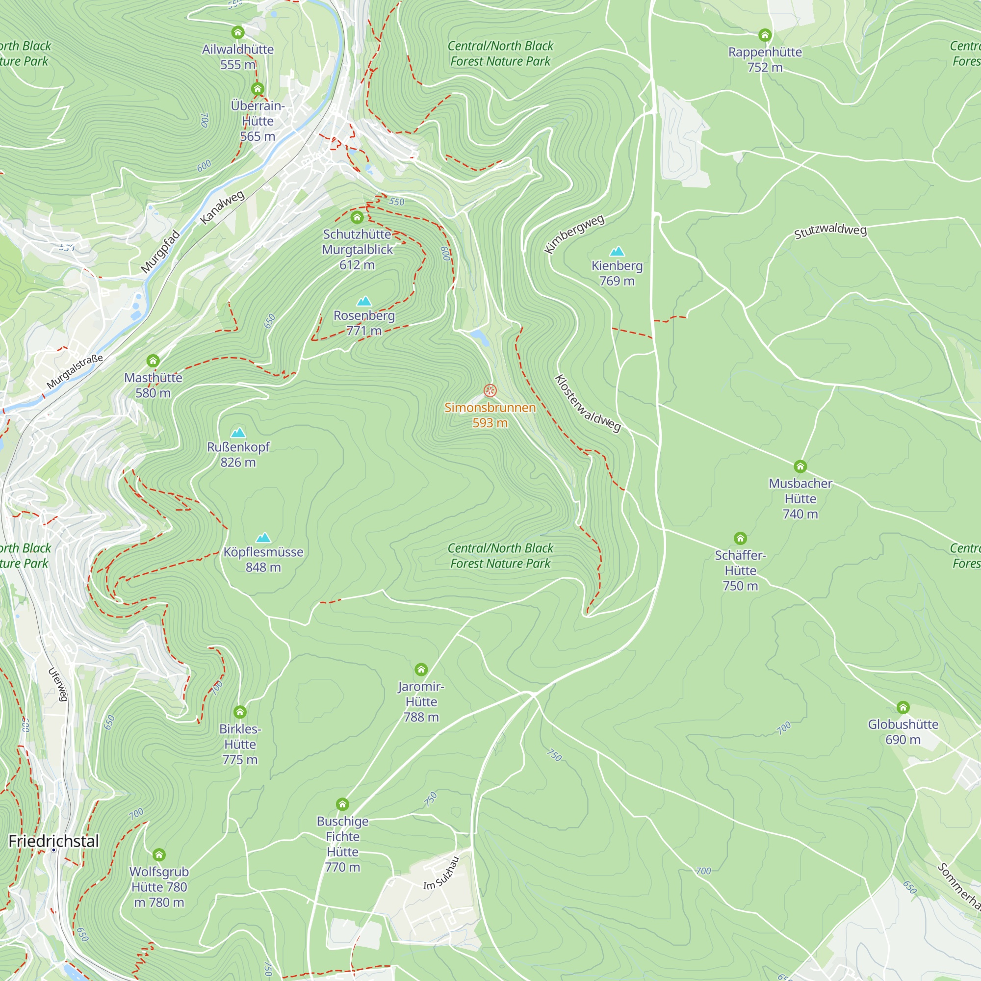 Sonnenuhrhütte map