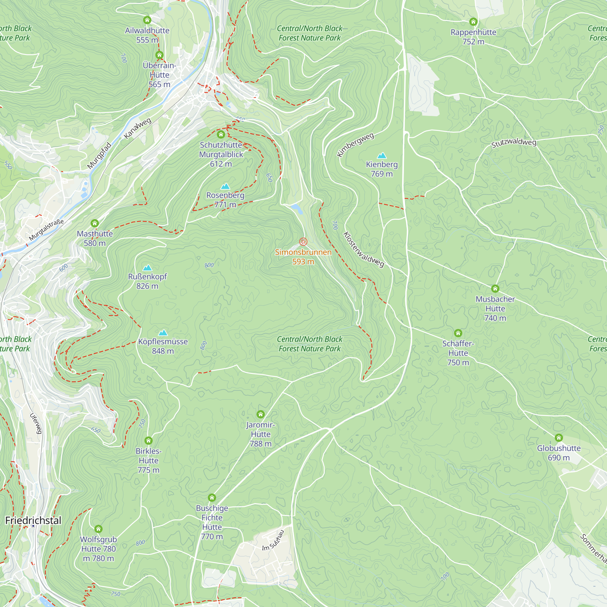 Sonnenuhrhütte map