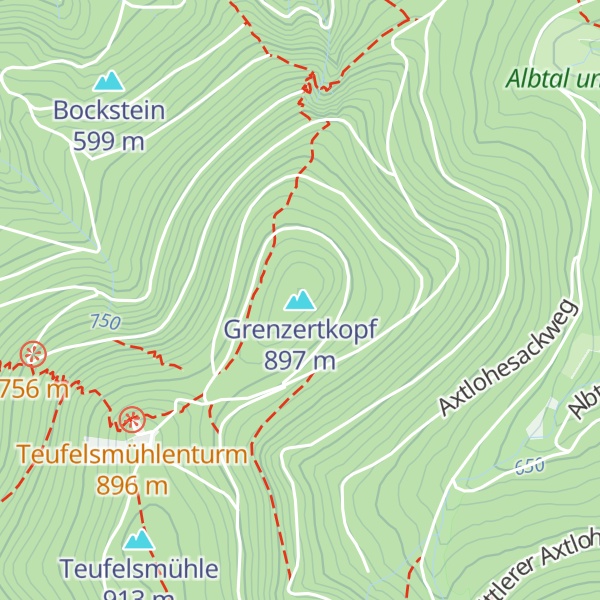 Map of Grenzertkopf