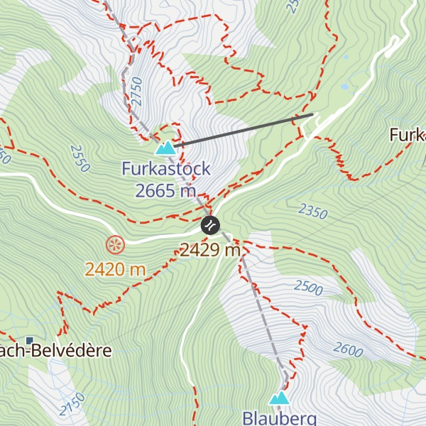 Map of Hotel Furkablick