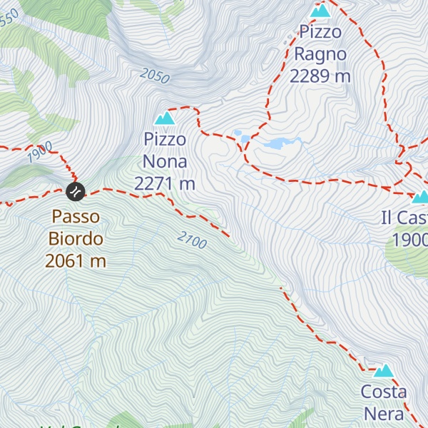 Map of Sasso Bianco