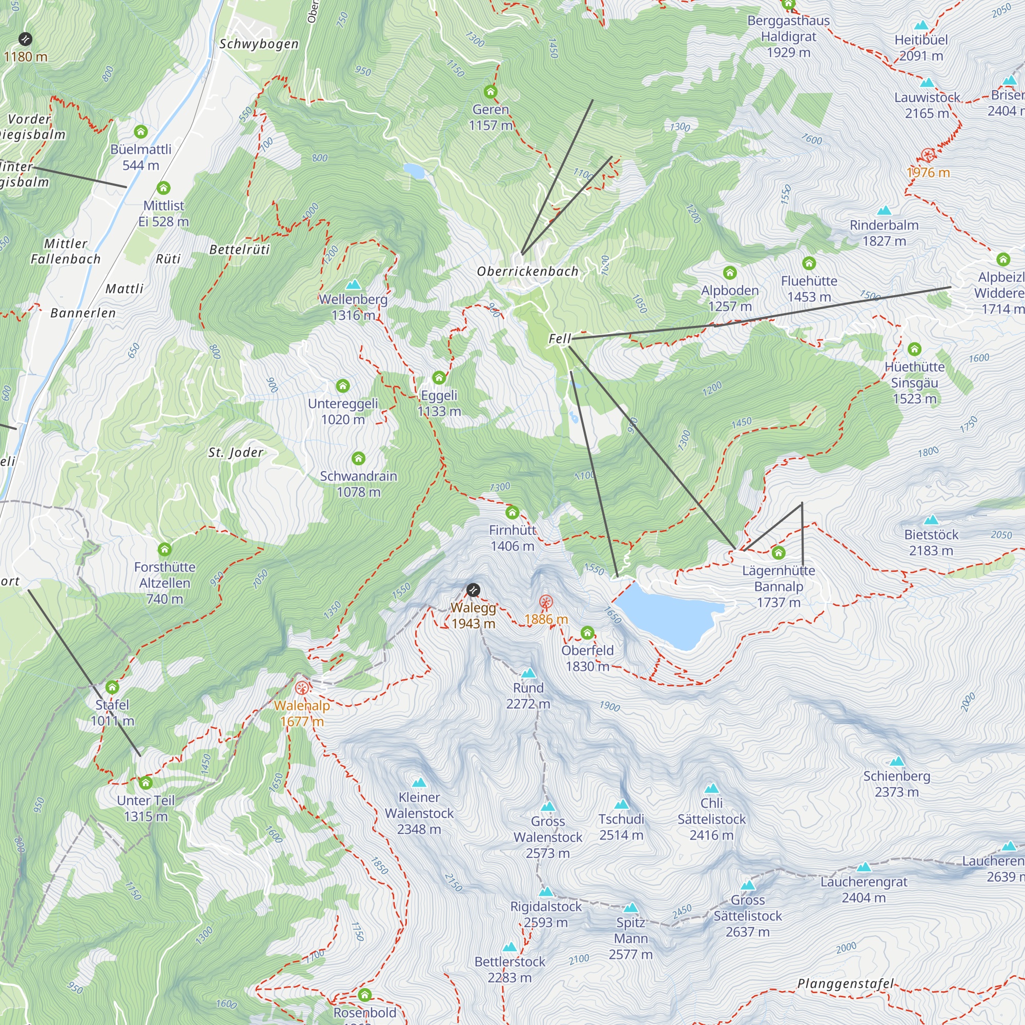 Firnhütt map