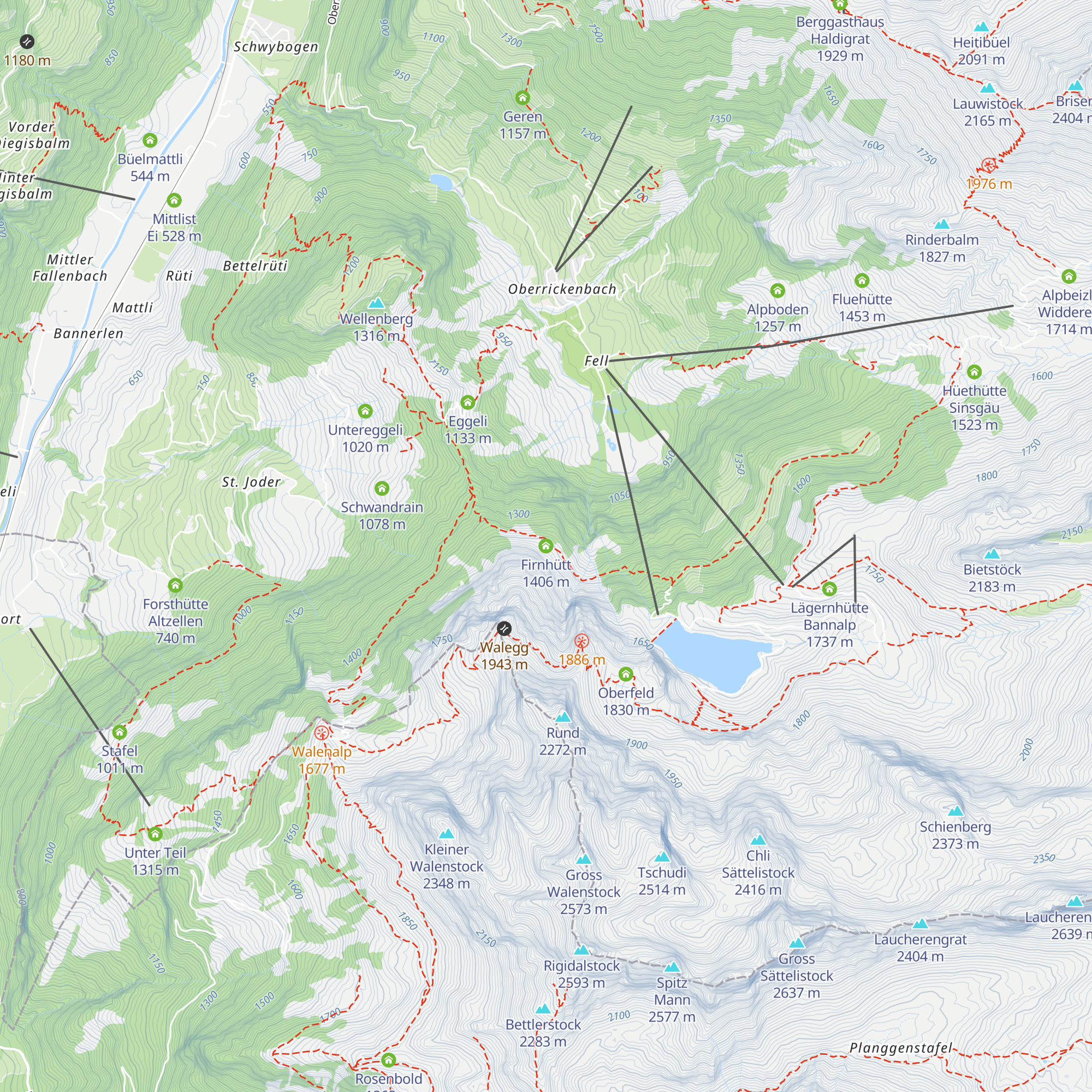 Firnhütt map