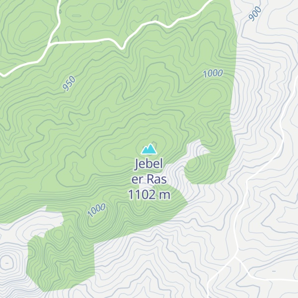 Map of Jebel er Ras