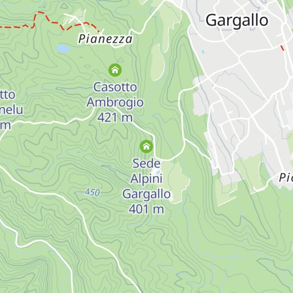 Map of Sede Alpini Gargallo