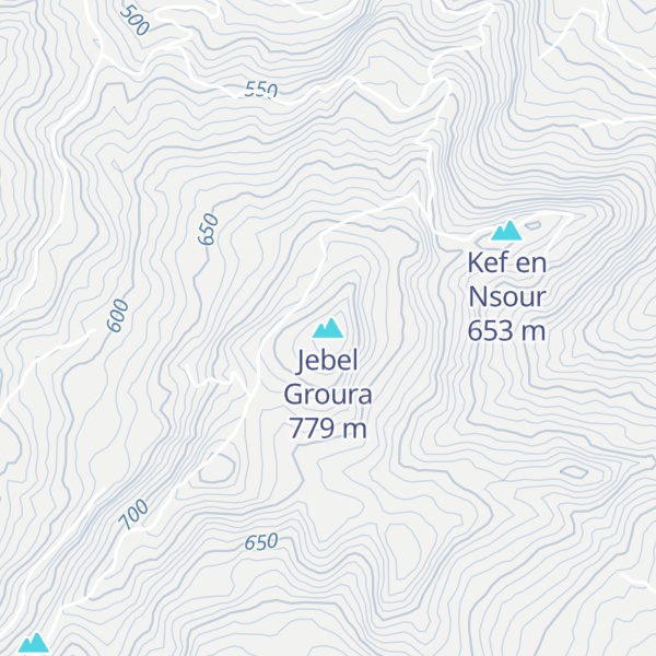 Map of Jebel Groura