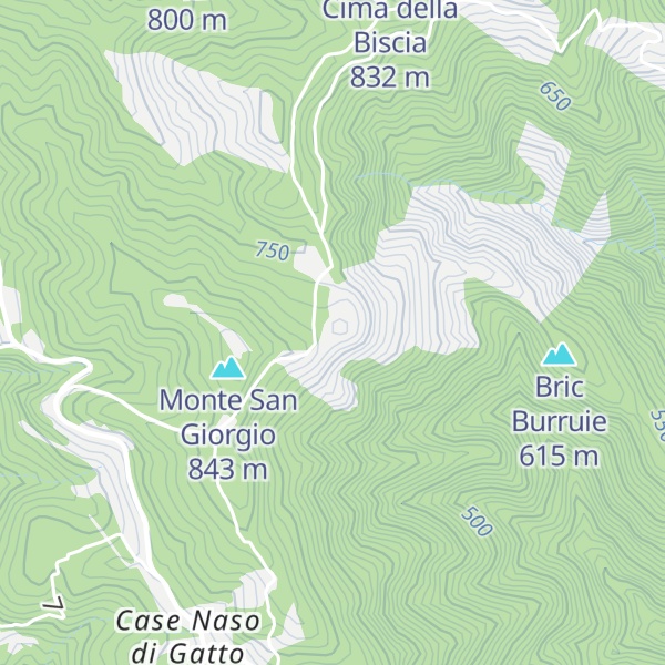 Map of Bric San Giorgio