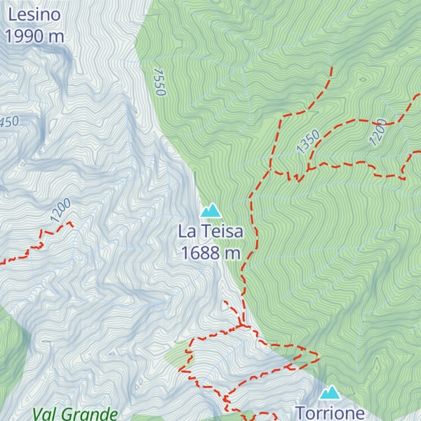 Map of La Teisa