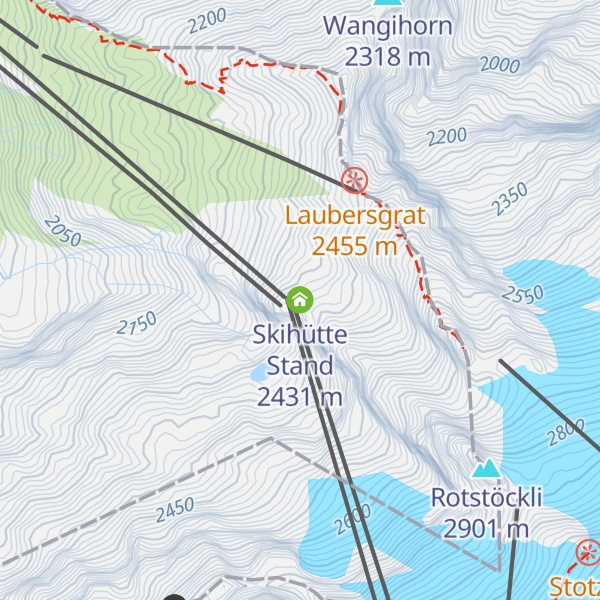 Map of Skihütte Stand