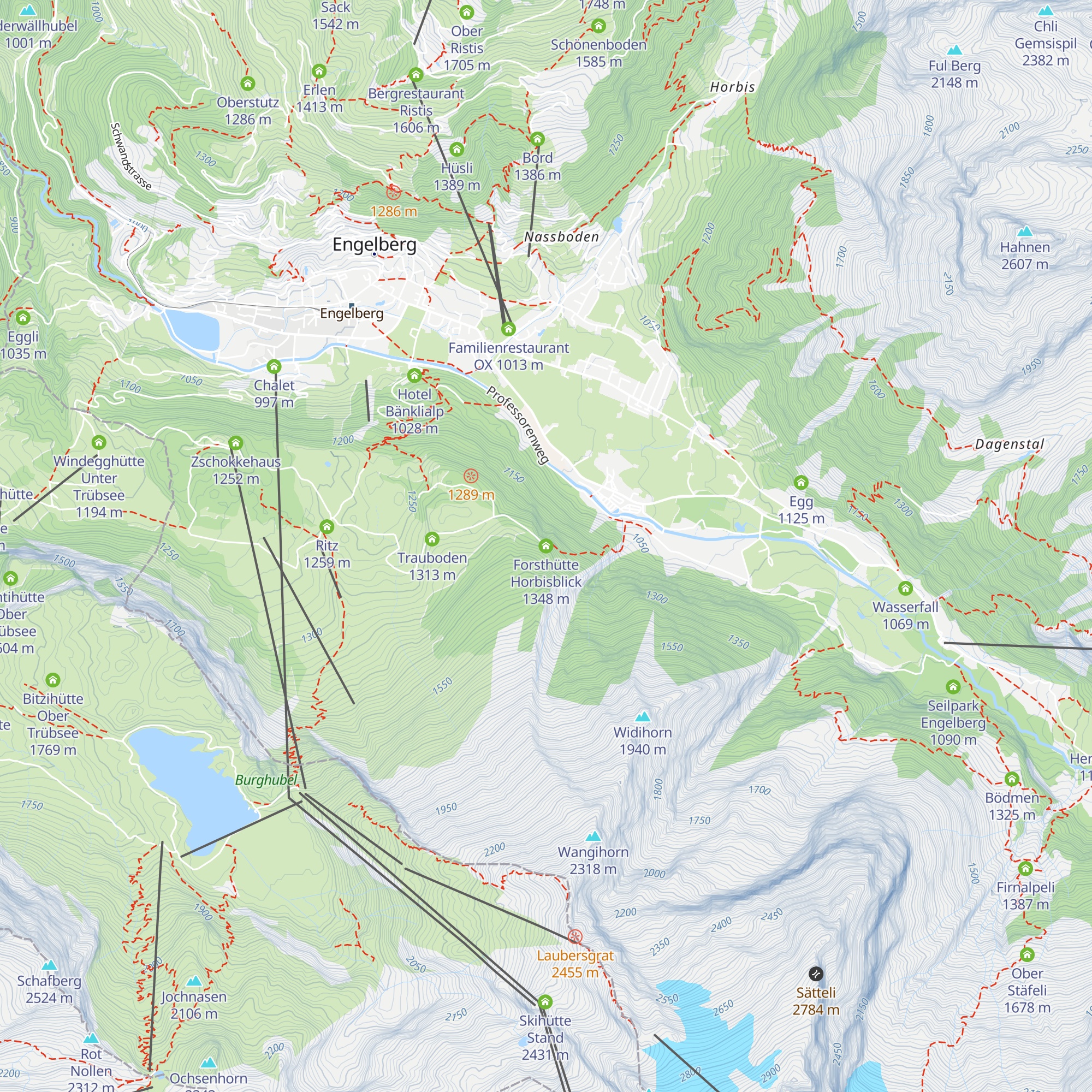 Forsthütte Horbisblick map