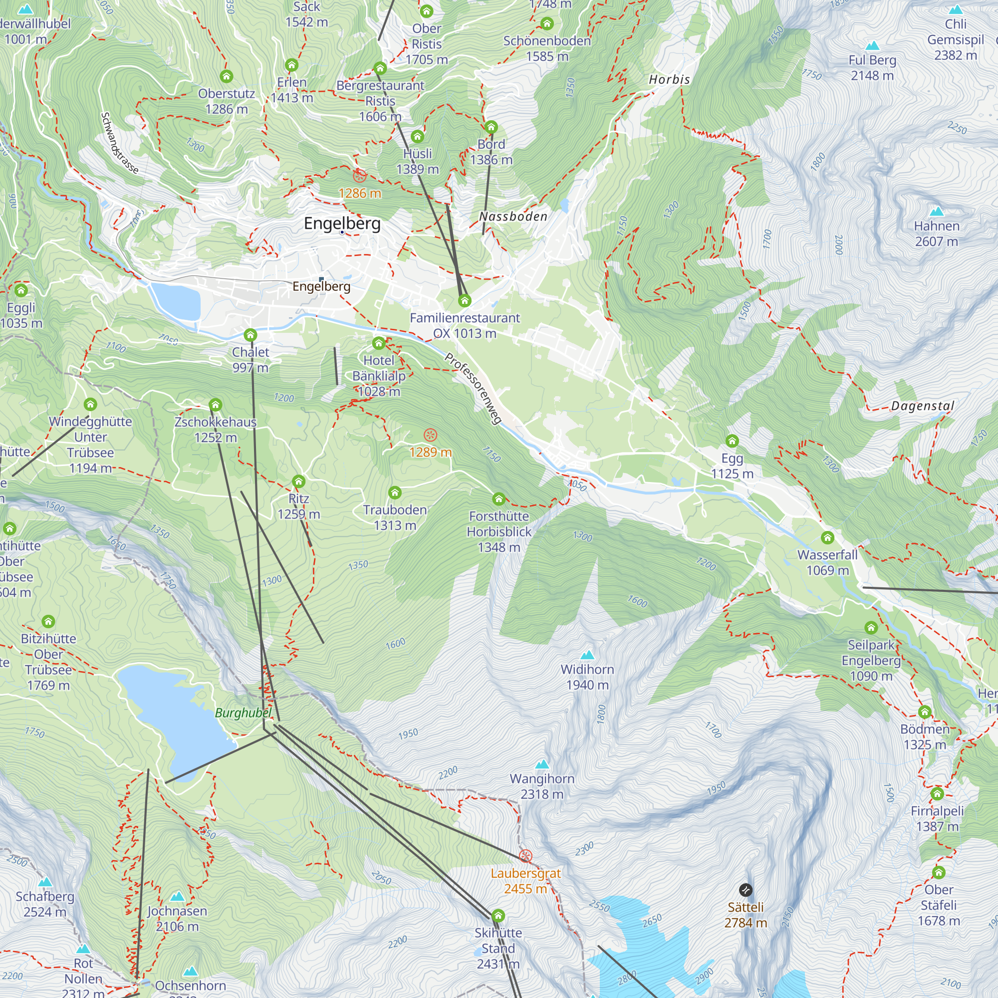 Forsthütte Horbisblick map