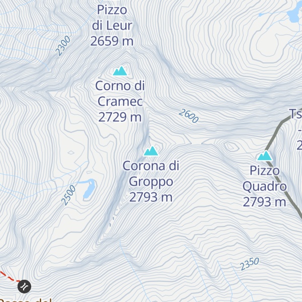 Map of Corona di Groppo