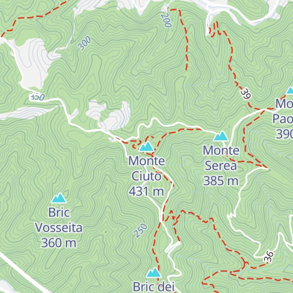 Map of Monte Ciuto