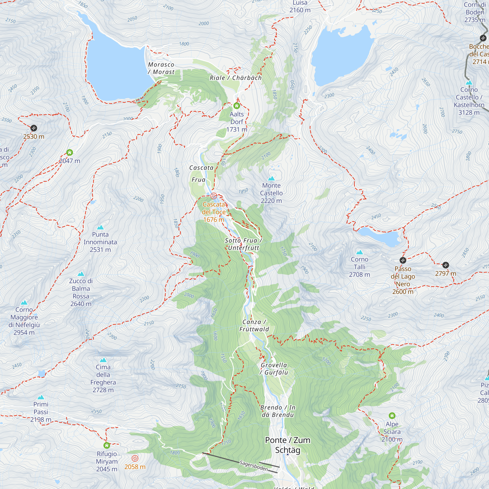 Soggiorno Alpino del centro Salesiano di Arese map