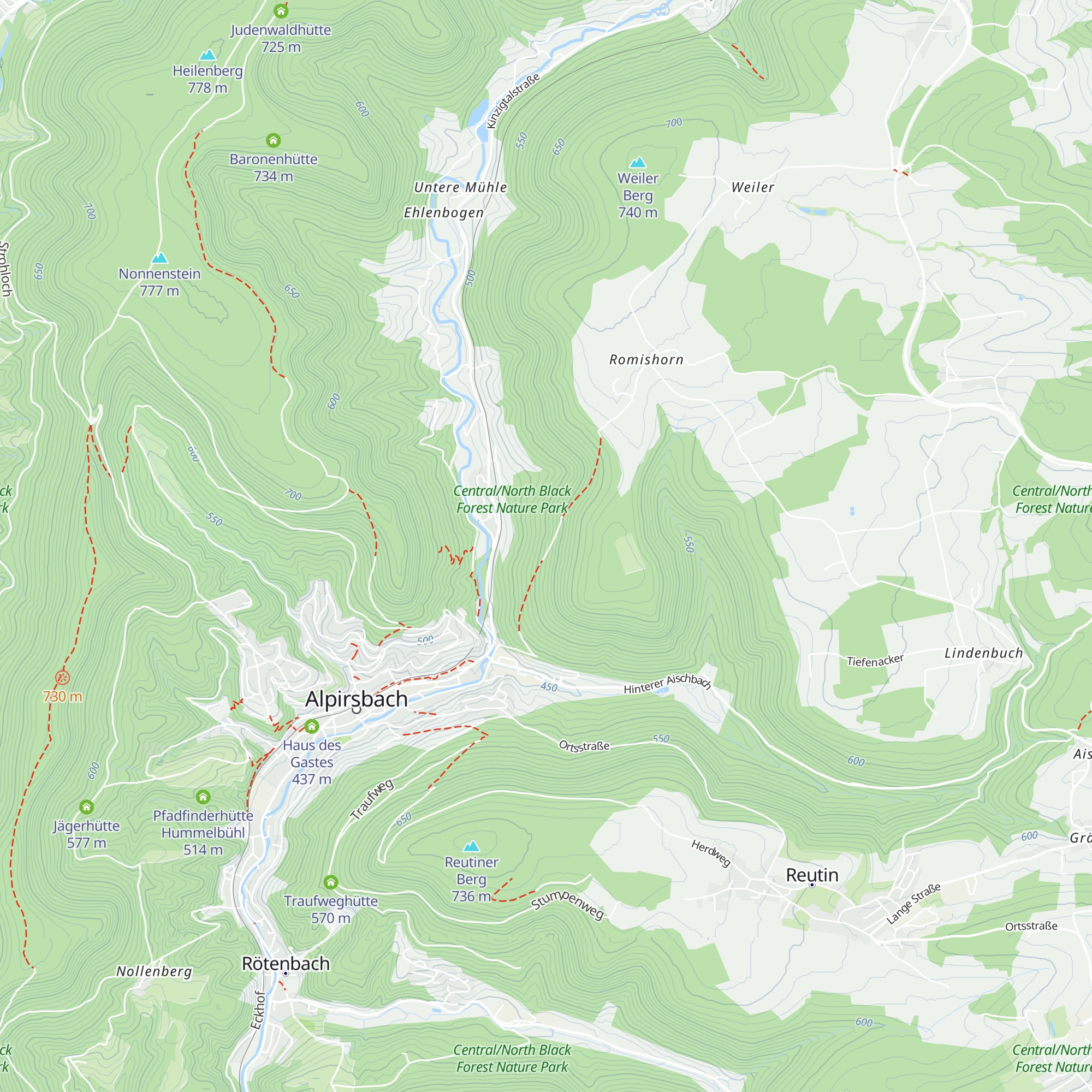 Eichhaldenhütte map