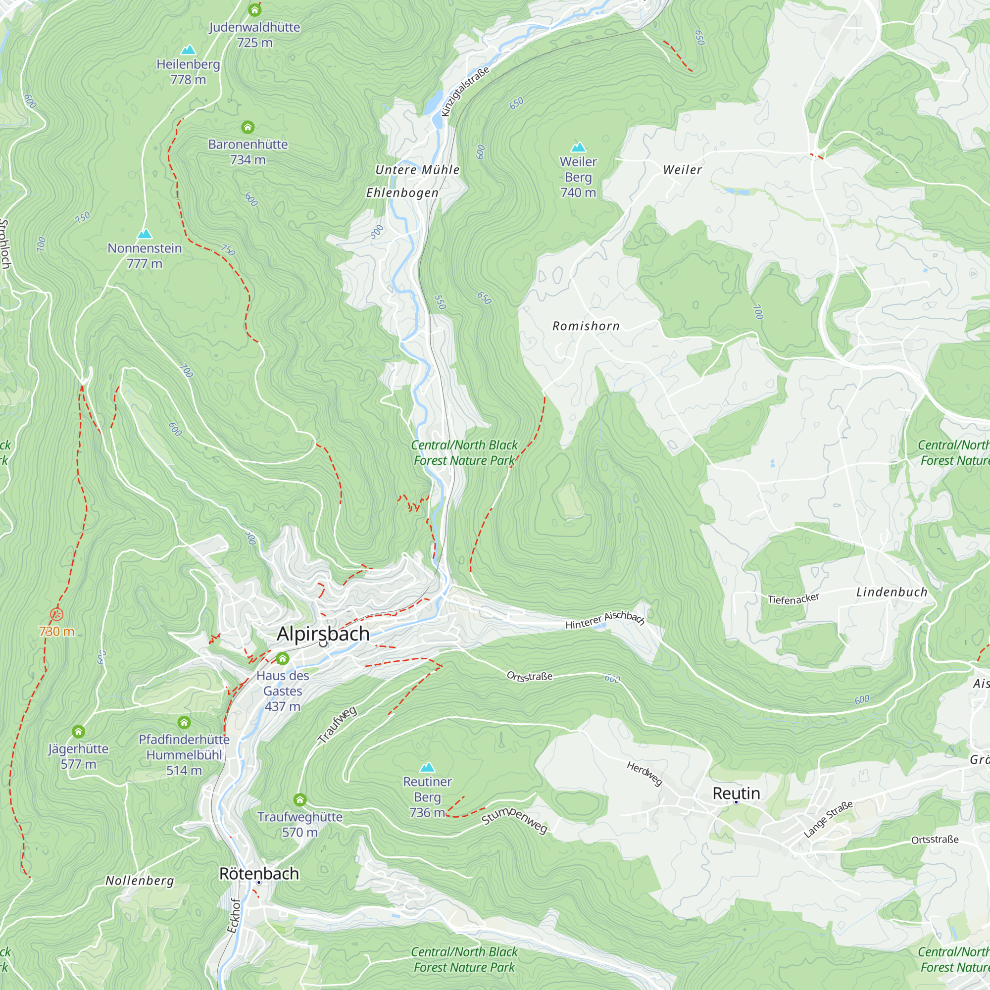 Eichhaldenhütte map