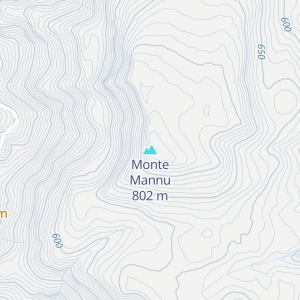 Map of Monte Mannu