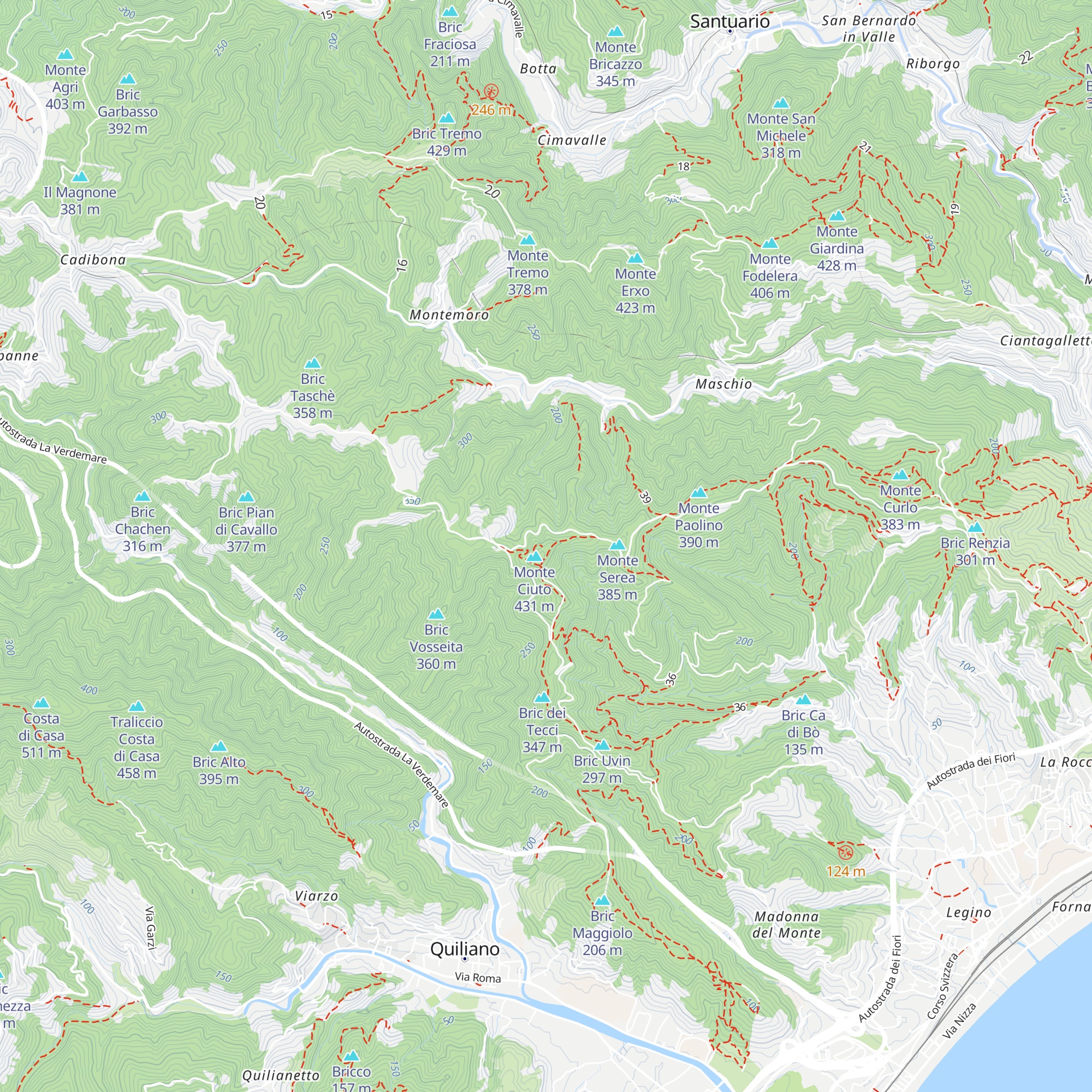 Forte Ciuto map