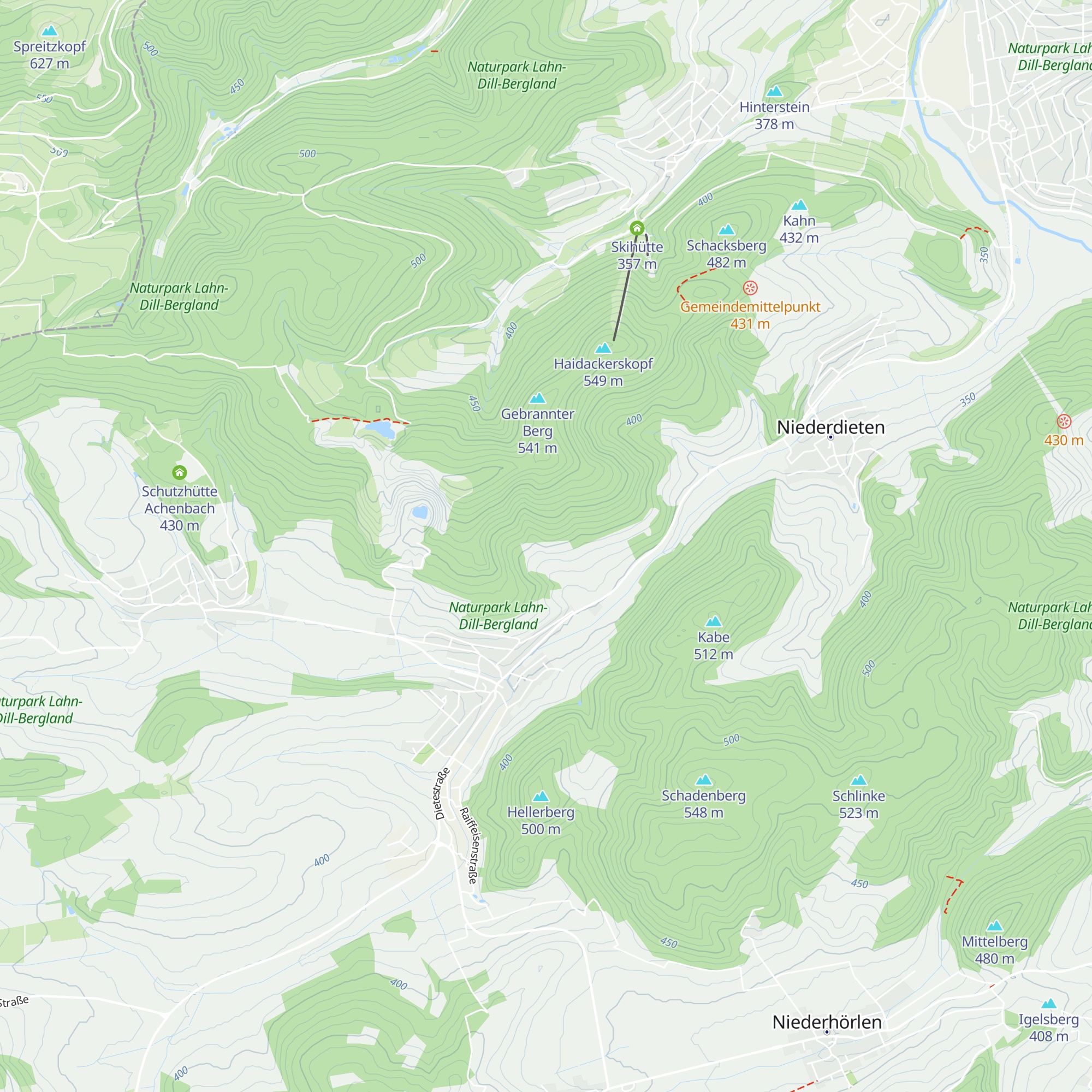 Grillhütte Oberdieten map