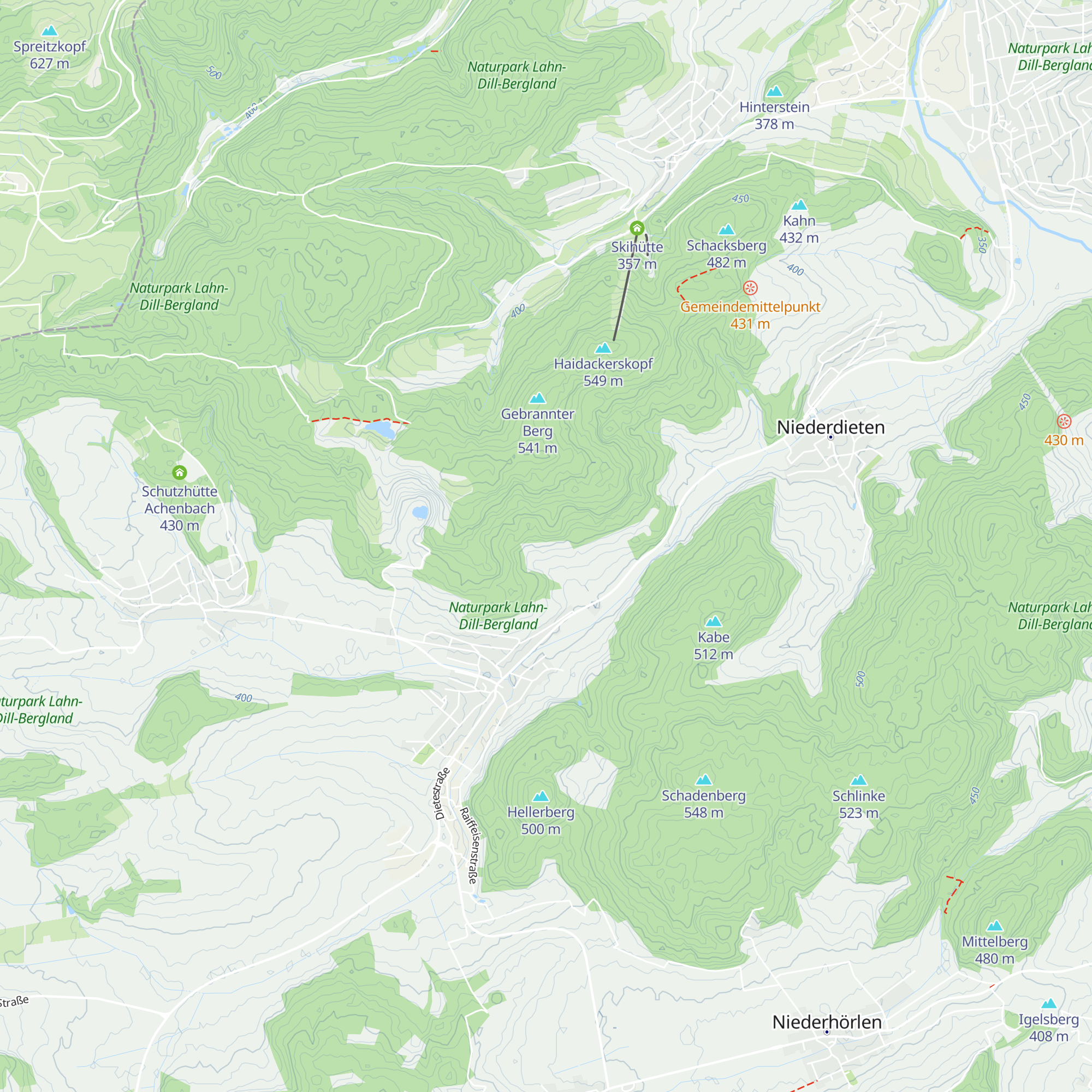 Grillhütte Oberdieten map