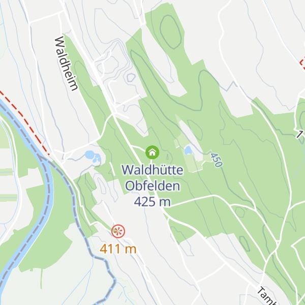 Map of Waldhütte Obfelden