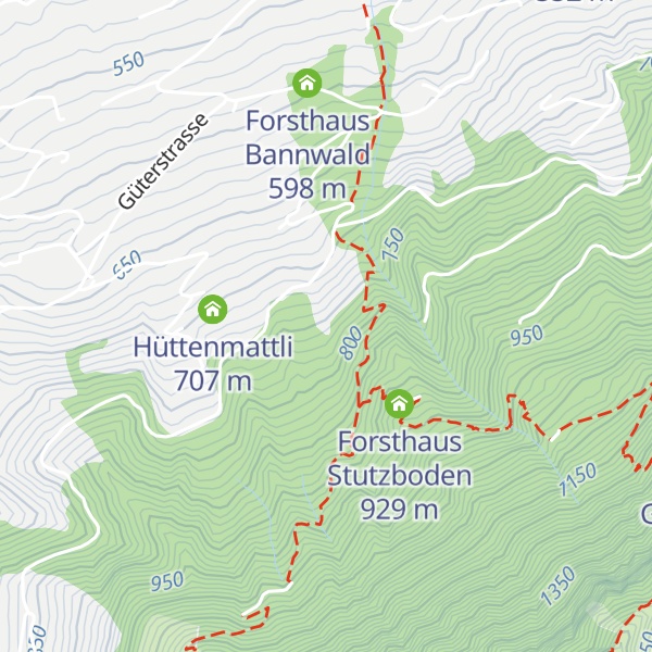 Map of Reservoir Buggenried