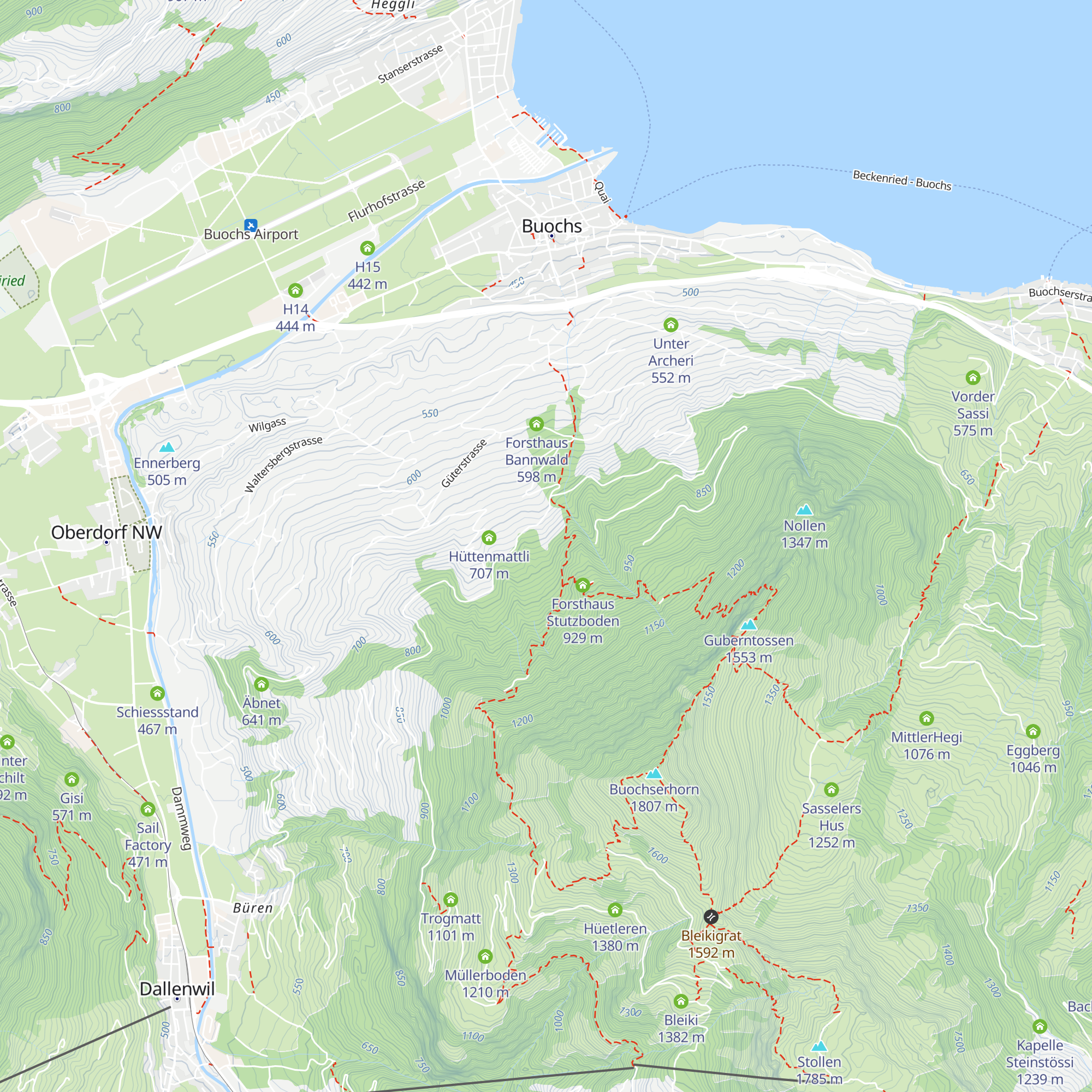 Reservoir Buggenried map