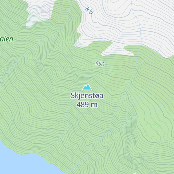 Map of Skjenstøa
