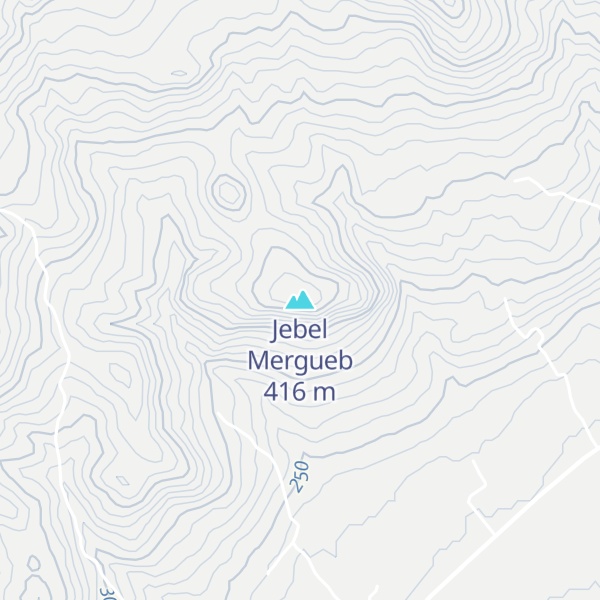 Map of Jebel Mergueb
