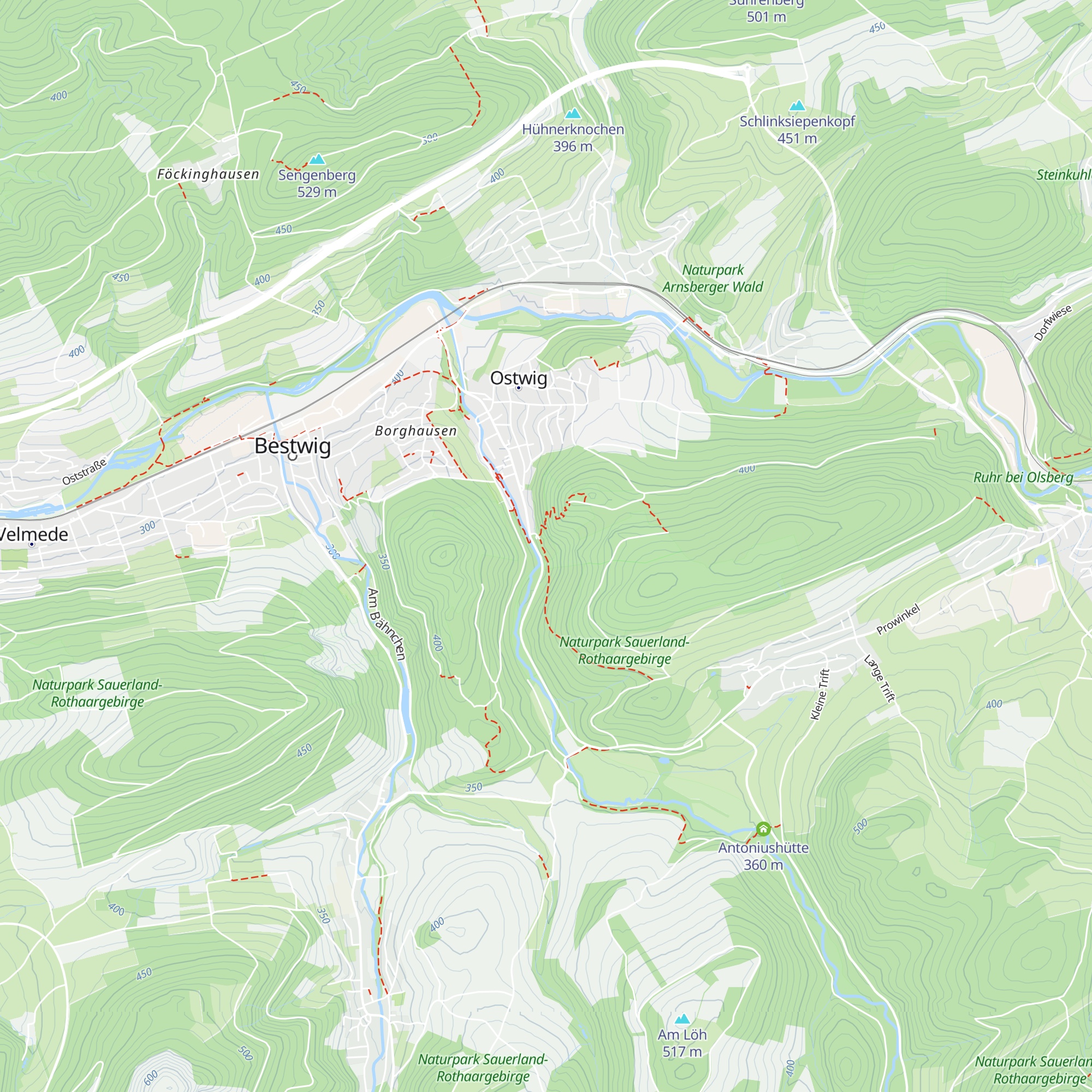 Schutzhütte Am Steinberg map