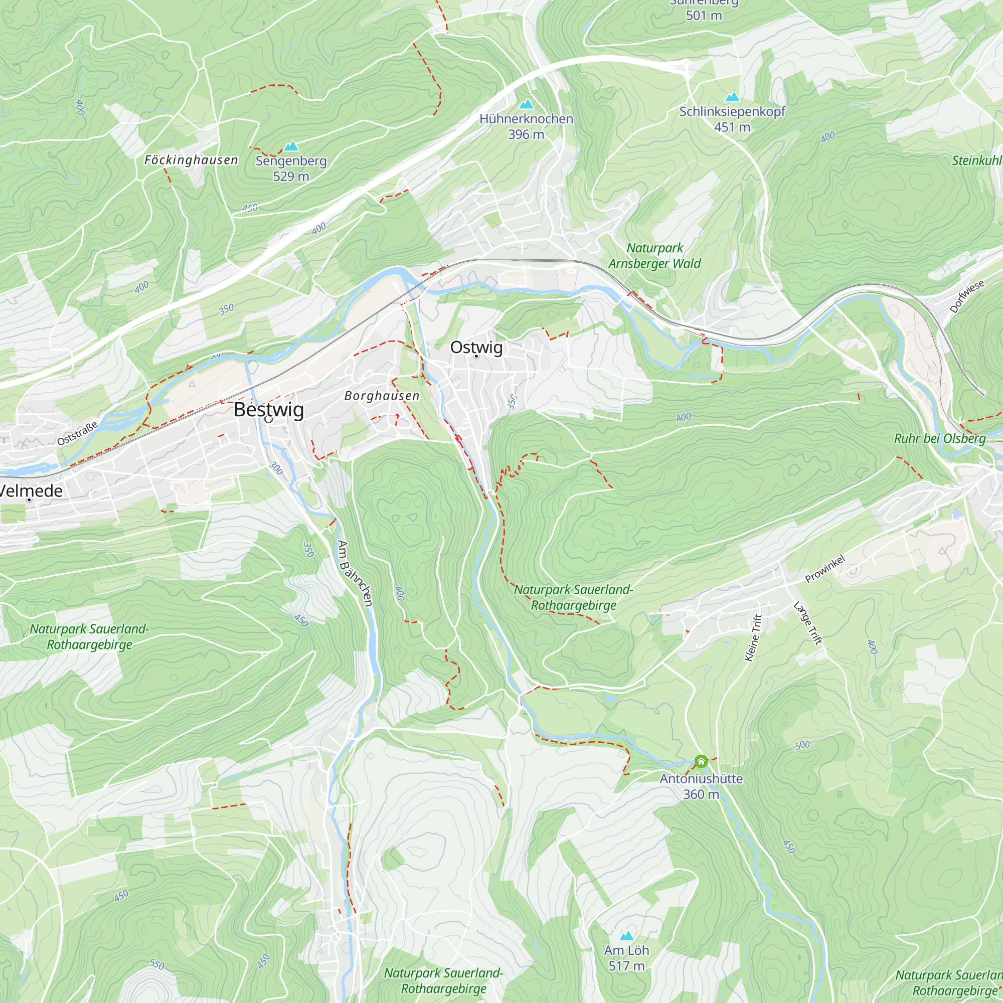 Schutzhütte Am Steinberg map