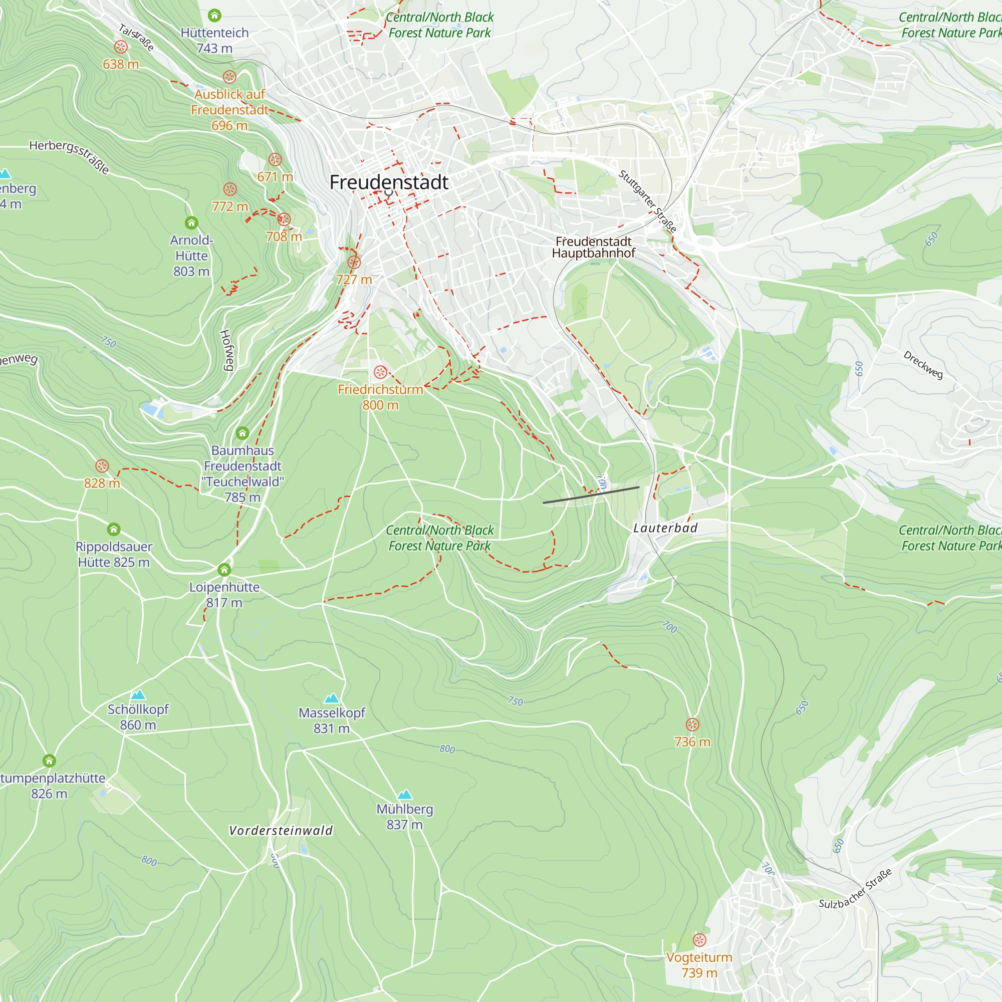Hausserhütte map