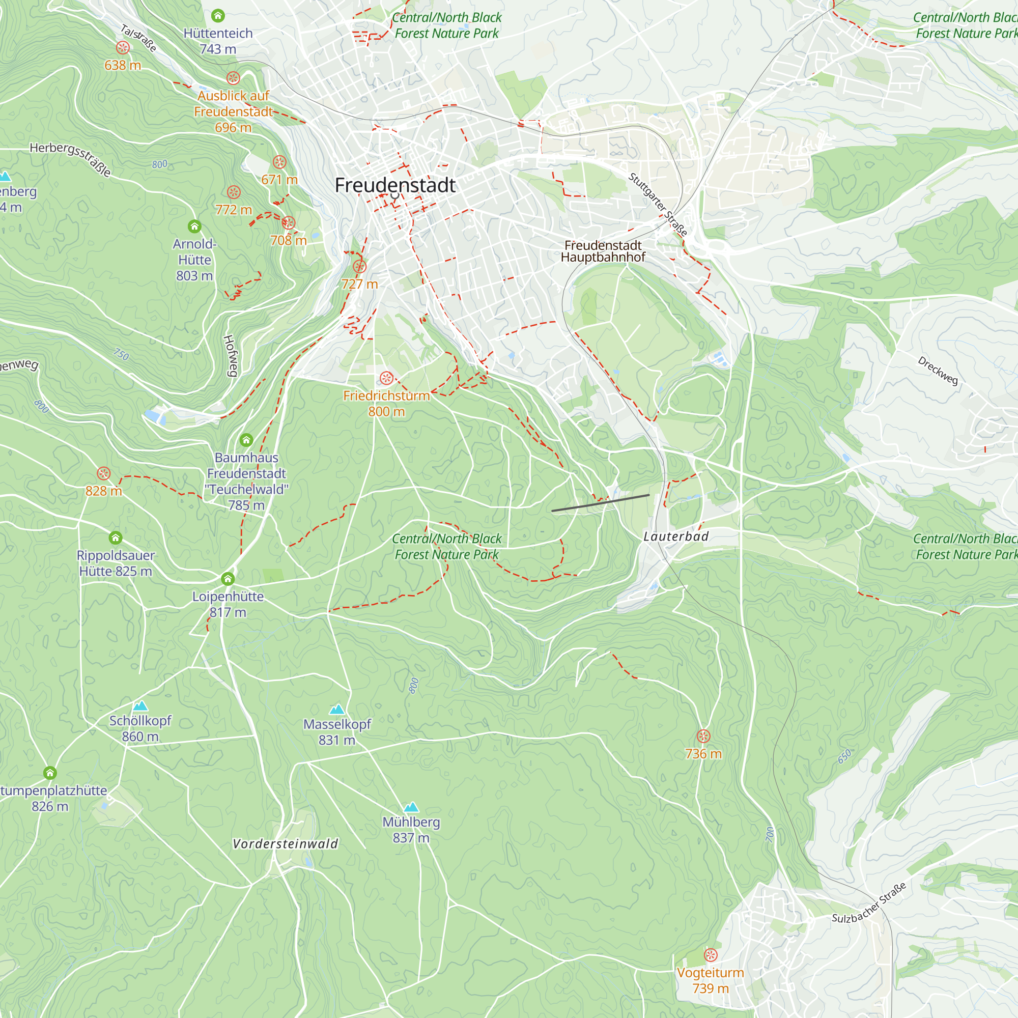 Hausserhütte map