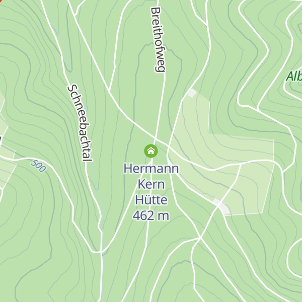 Map of Hermann Kern Hütte