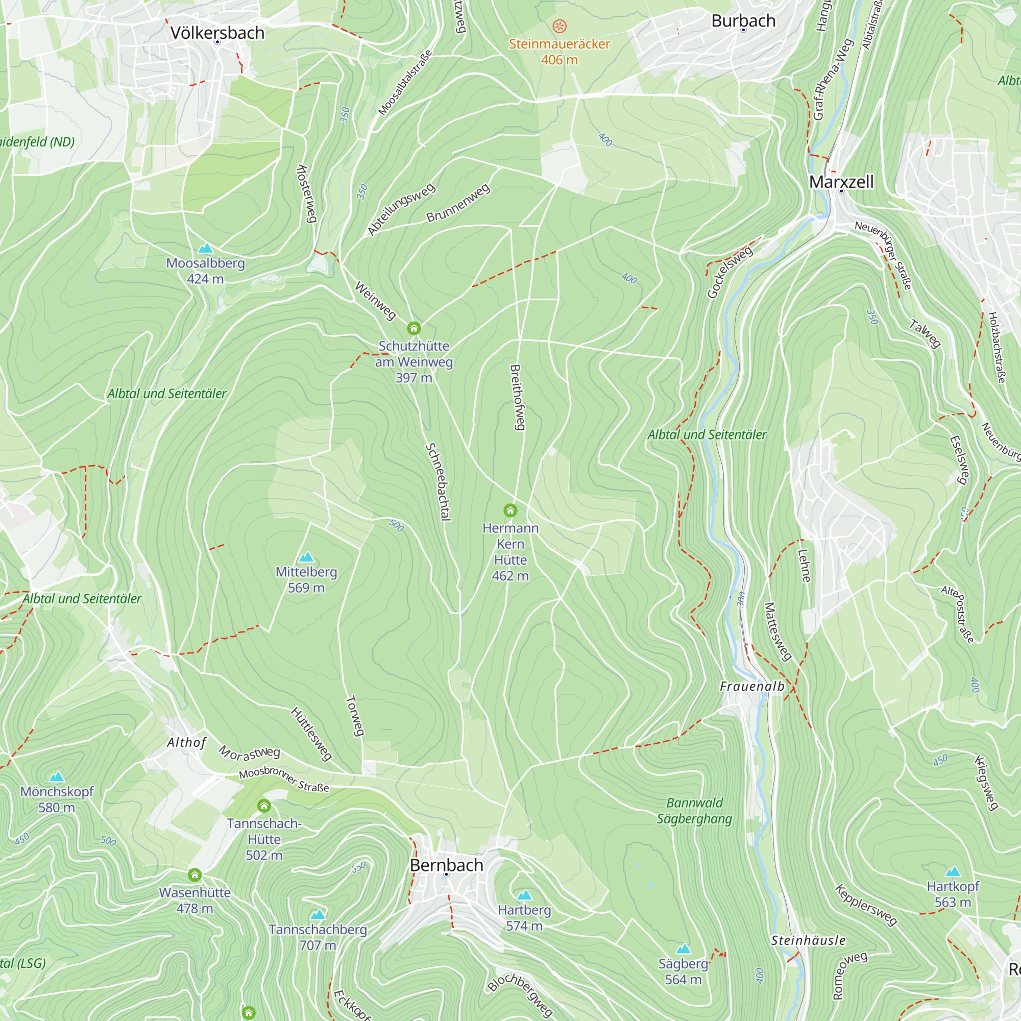 Hermann Kern Hütte map