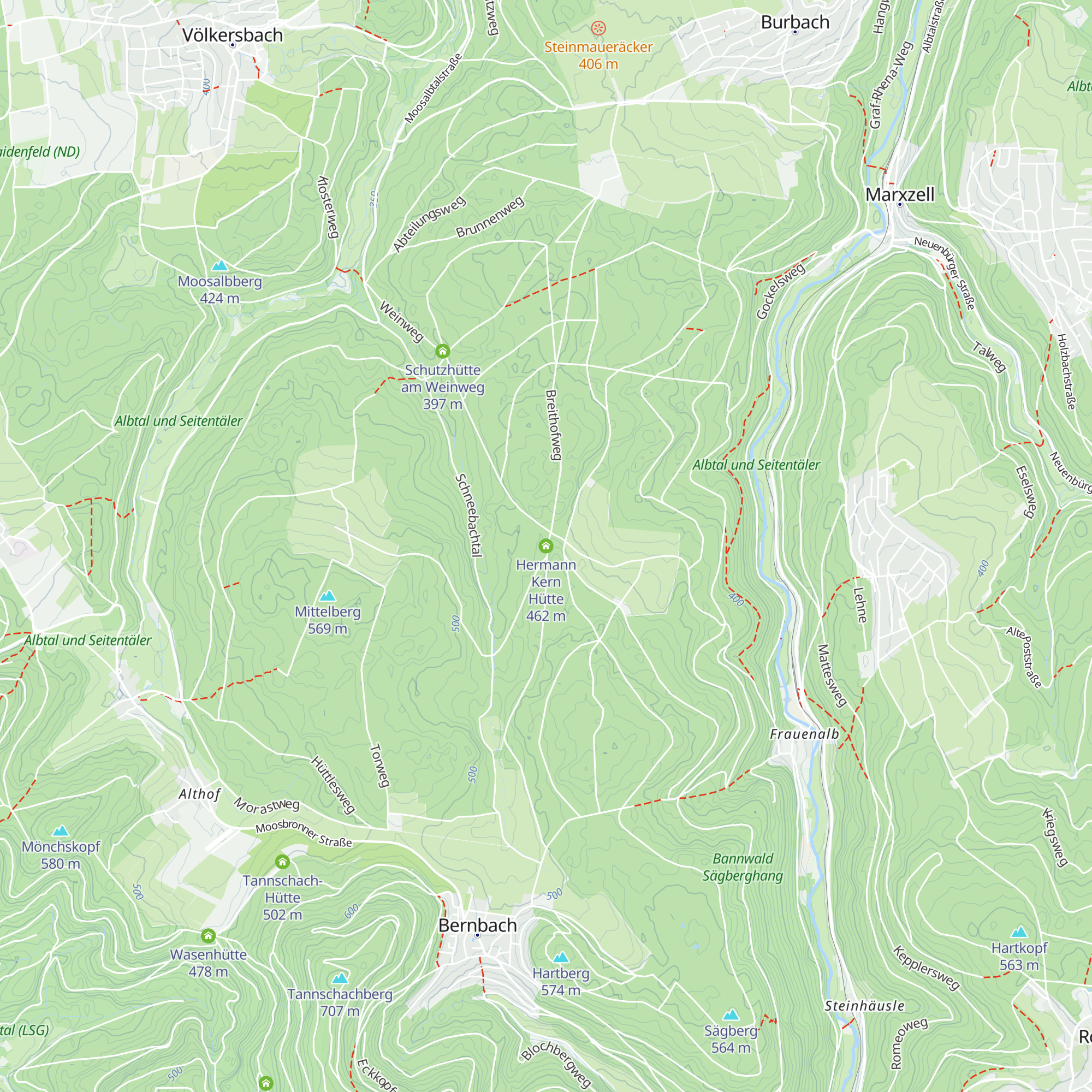 Hermann Kern Hütte map