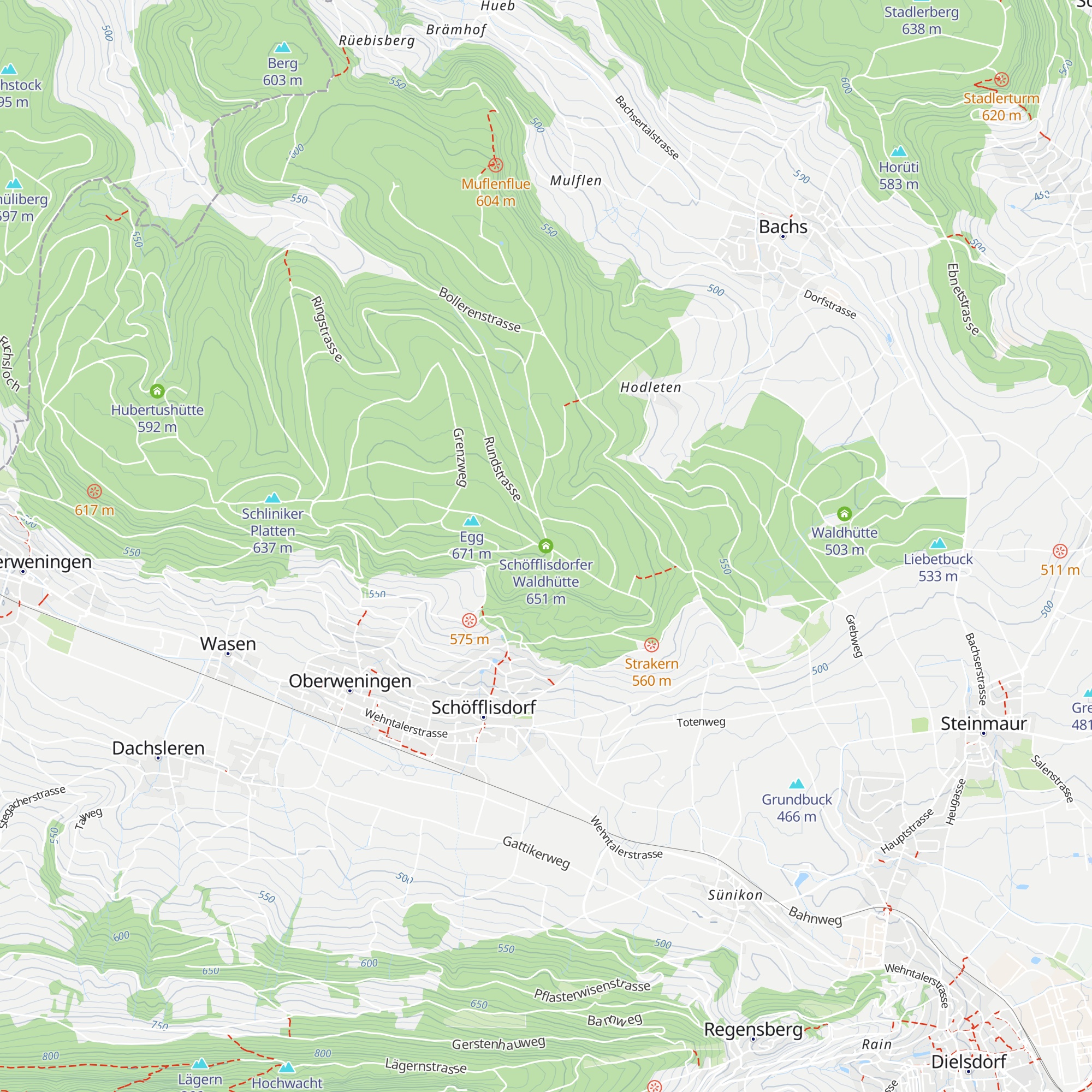 Schöfflisdorfer Waldhütte map