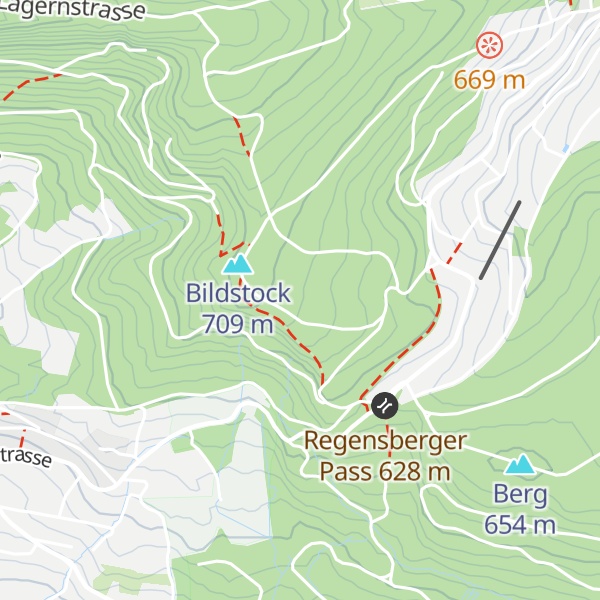 Map of Waldhütte Regensberg