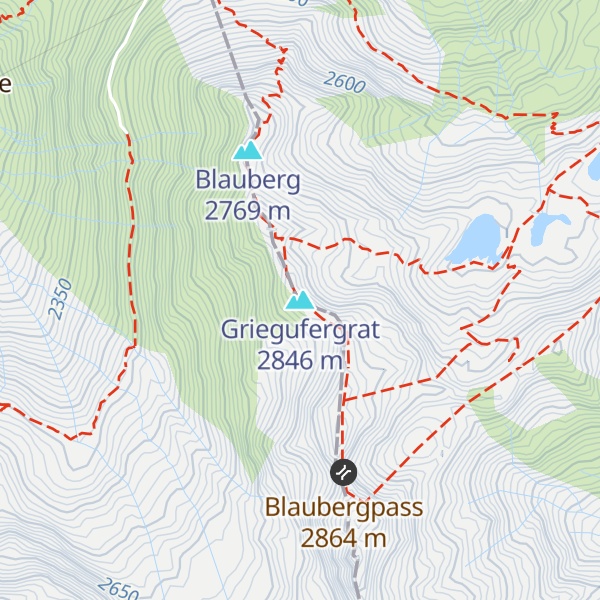 Map of Griegufergrat