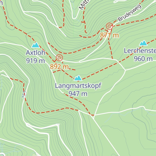 Map of Langmartskopf