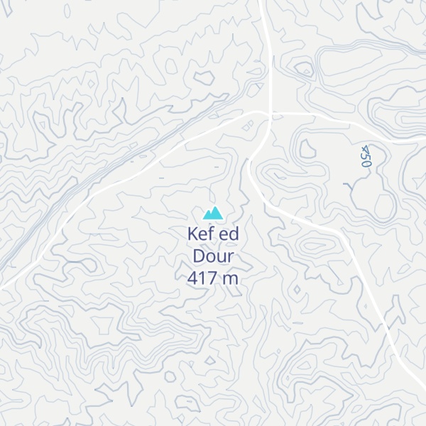 Map of Kef ed Dour
